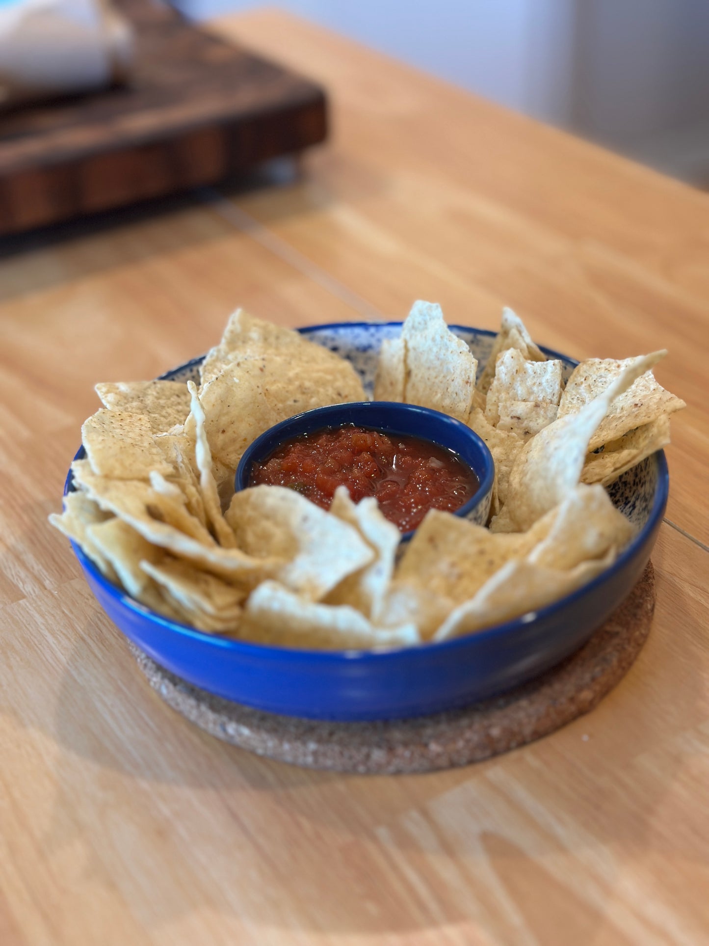 Lil Dip Bowl in Blue Splatterware