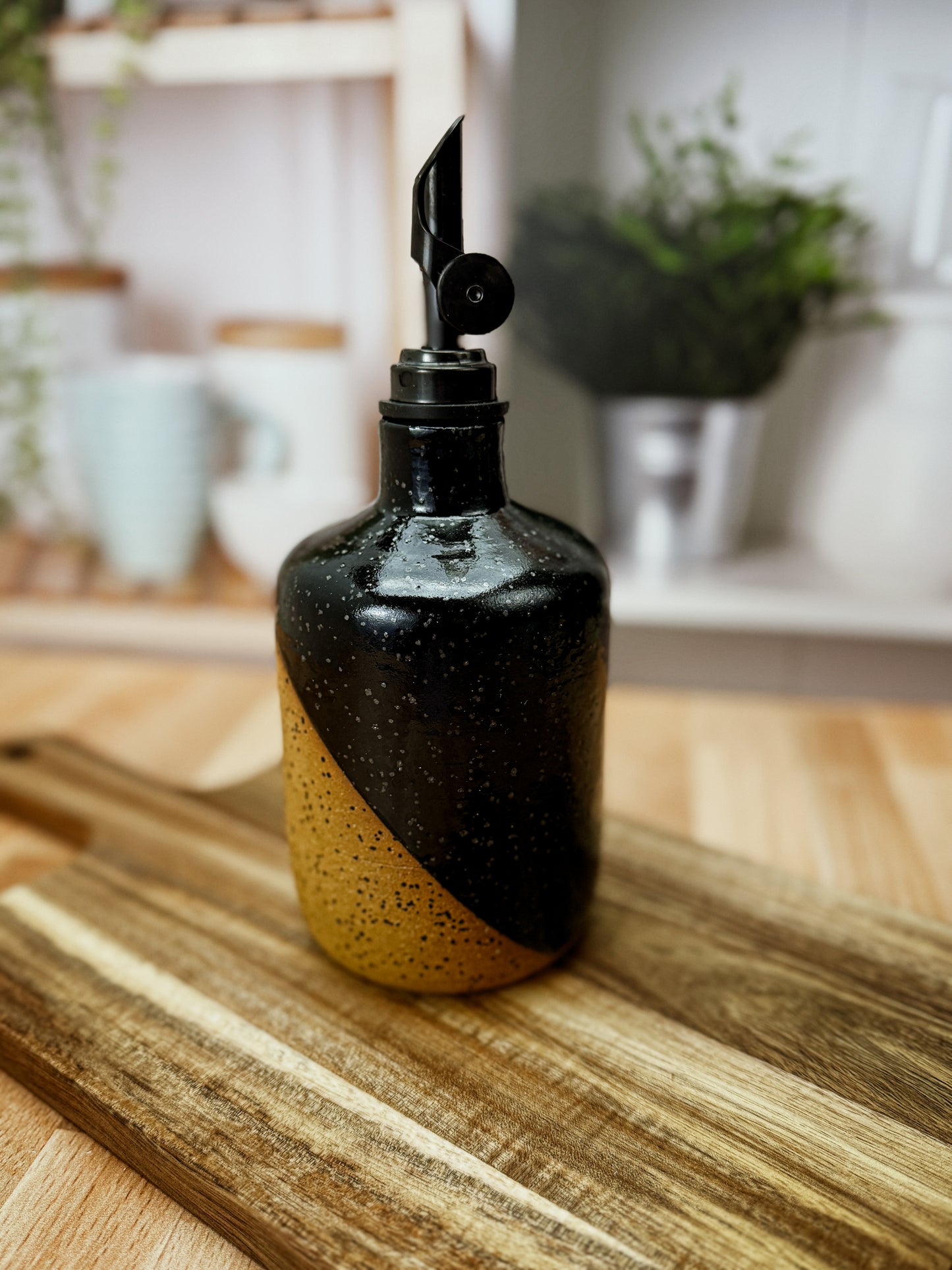 House of Pour Oil Cruet in Obsidian